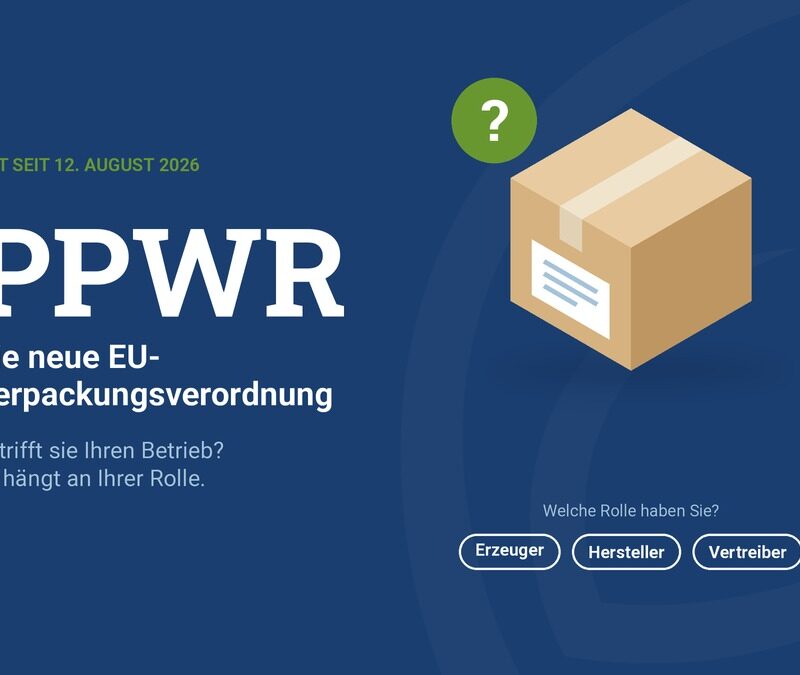 Welche Rolle spielen Sie in der neuen Verpackungsverordnung PPWR?